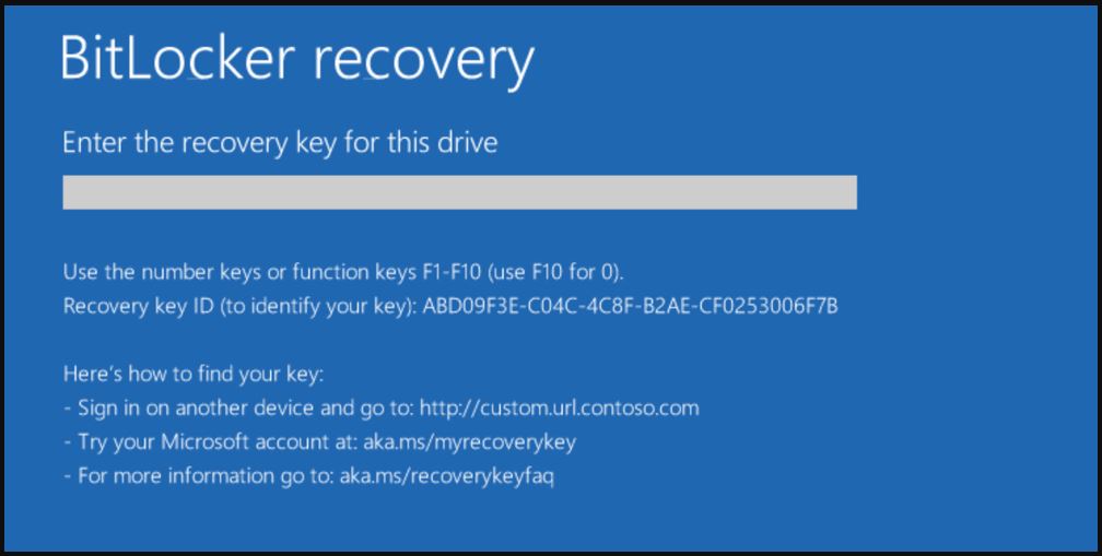 Aka.ms/myrecoverykey - Find your BitLocker Recovery Key