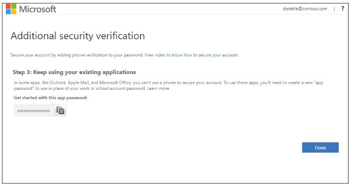 Set up the Microsoft Authenticator app to use verification codes