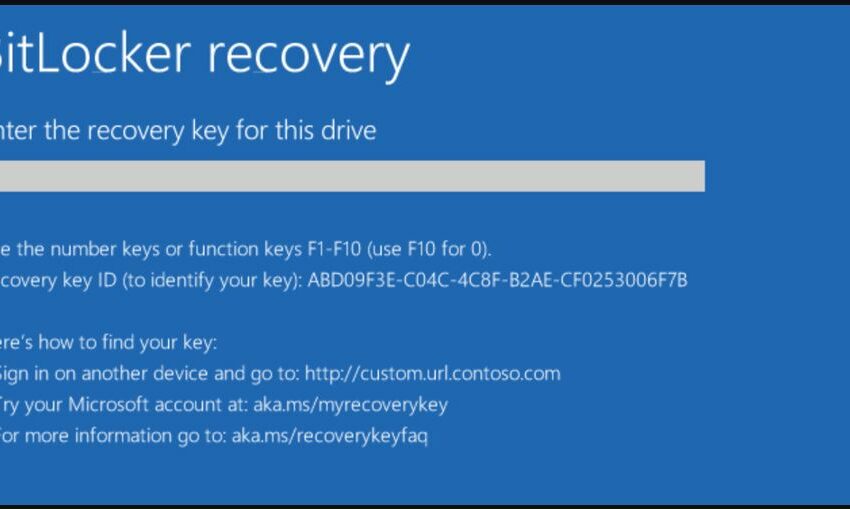 Find your BitLocker Recovery Key