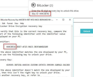 verify if the BitLocker recovery key is correct