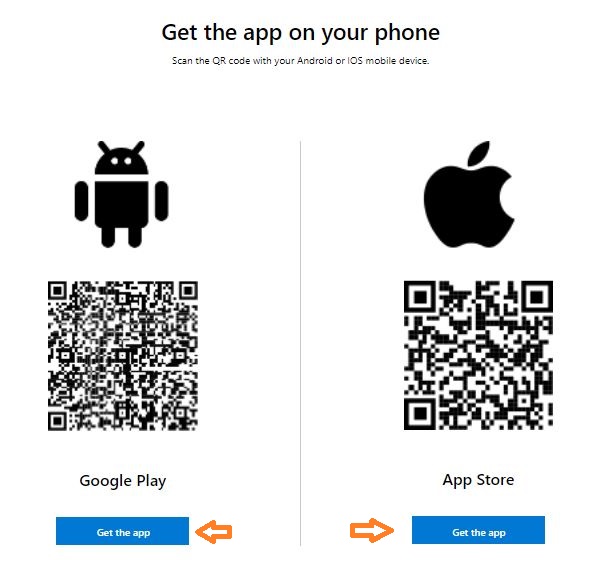 Download and install the Microsoft Authenticator app
